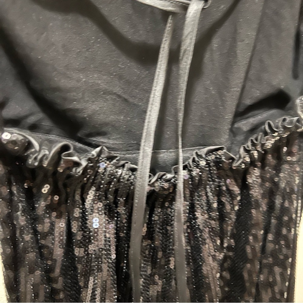 Urban Outfitters UO Elwood Sequin Backless Halter Jumpsuit black XS NWT - Picture 10 of 16